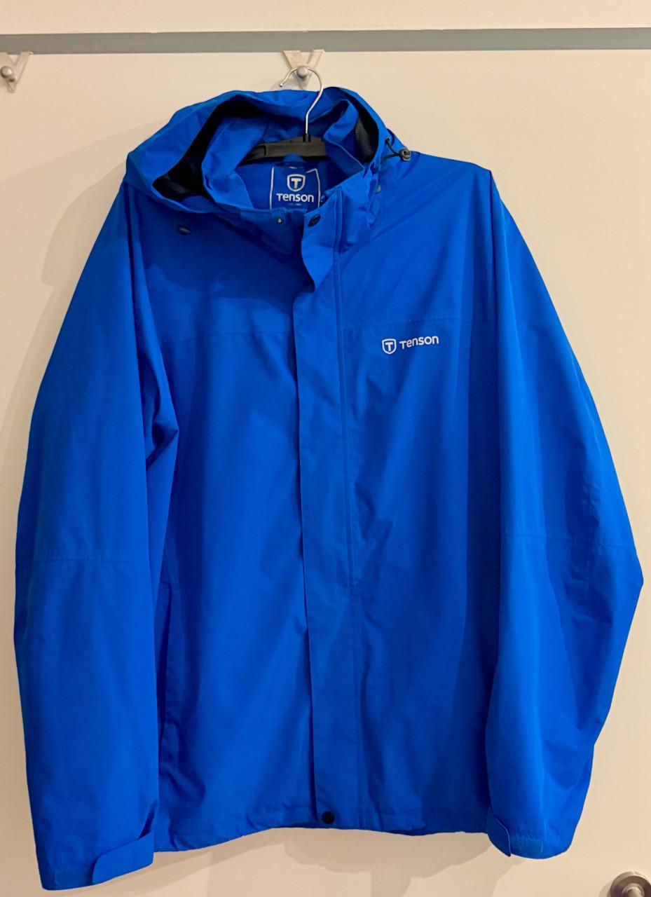 Tenson windvanger en regenjas, ademend. Lichtblauw 4xl. (60/62)