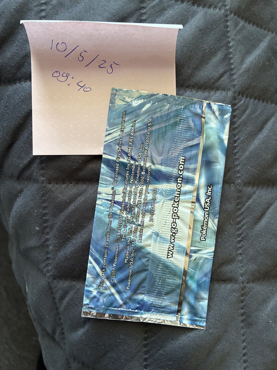 Sealed packs