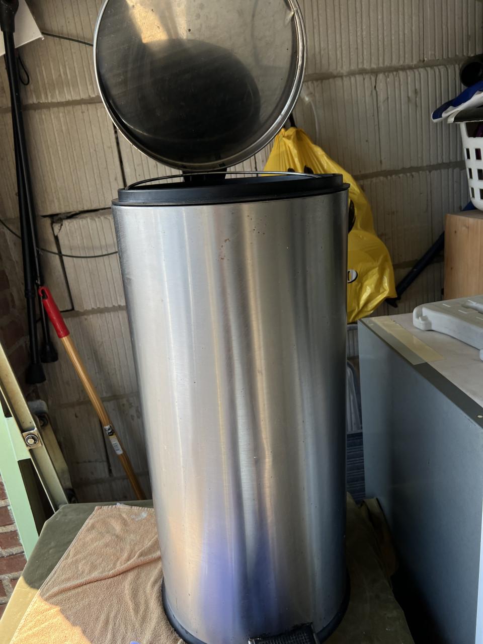 Pedaalemmer RVS - Chroom - Diameter35.5xH63.5cm - 28L