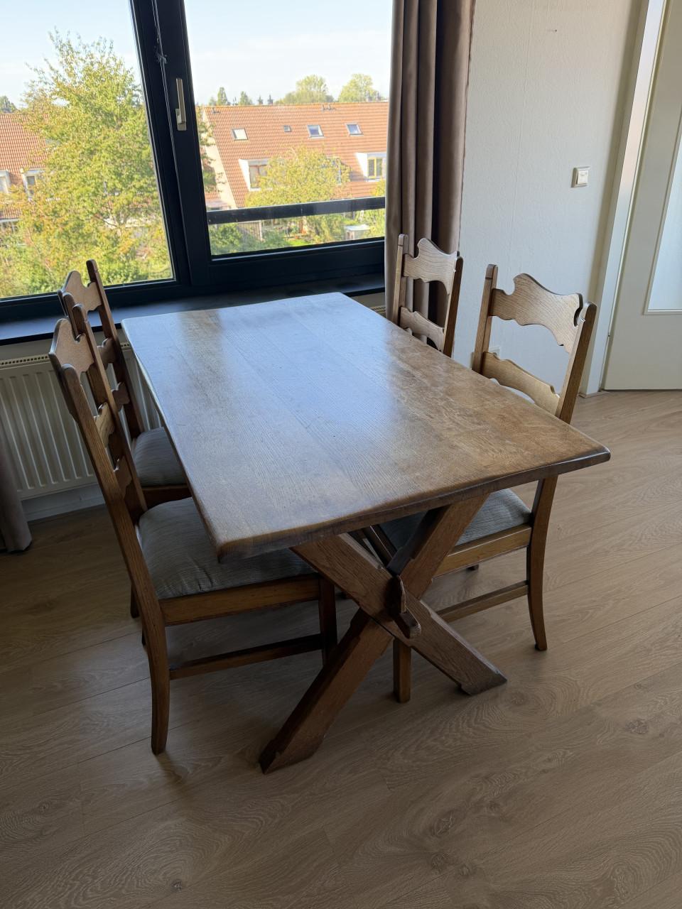 Eettafel 4 stoelen