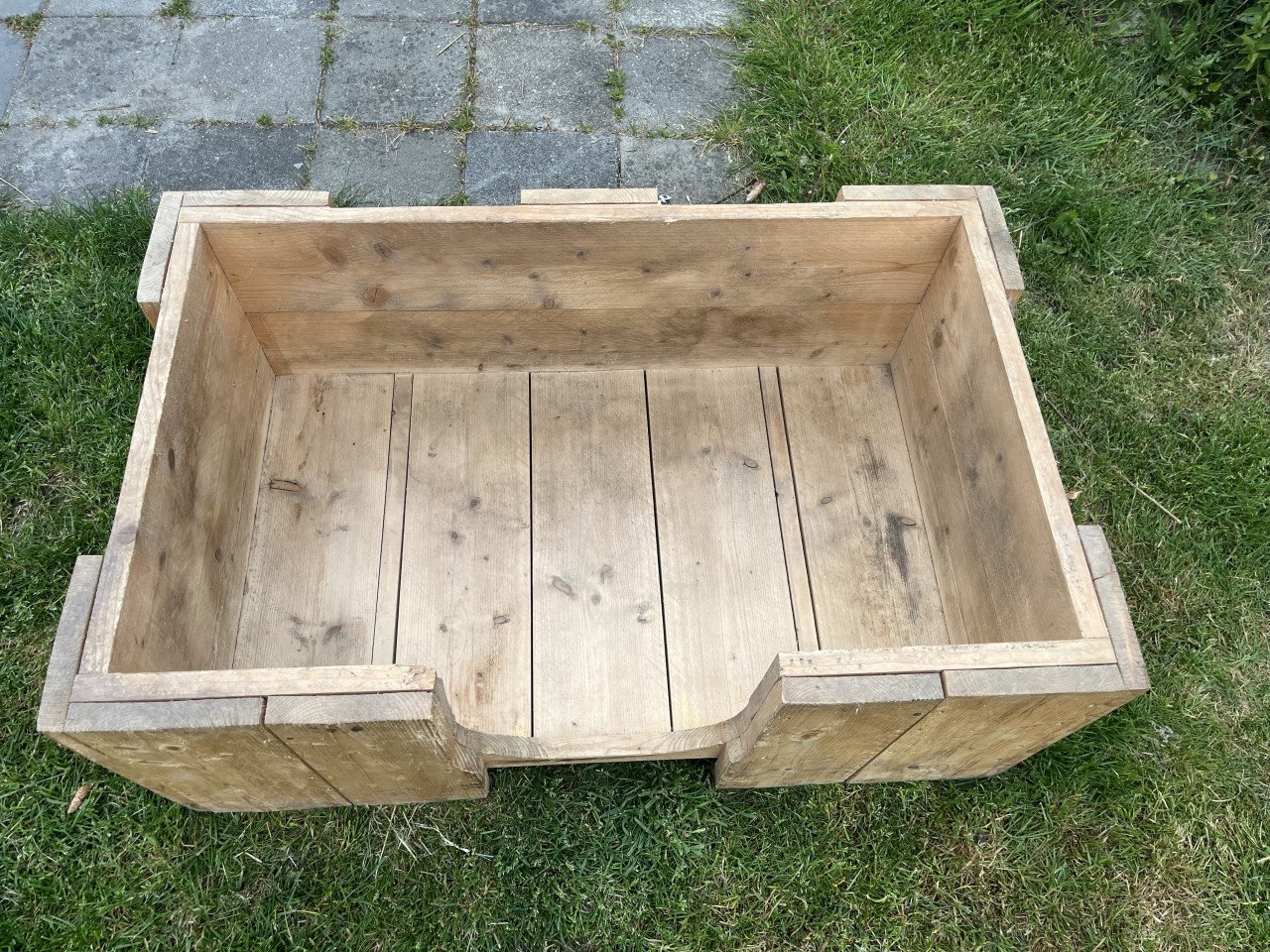 Steiger houten hondenmand