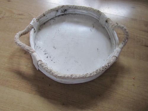 Houten Schaal / Dienblad Ø 30 cm.