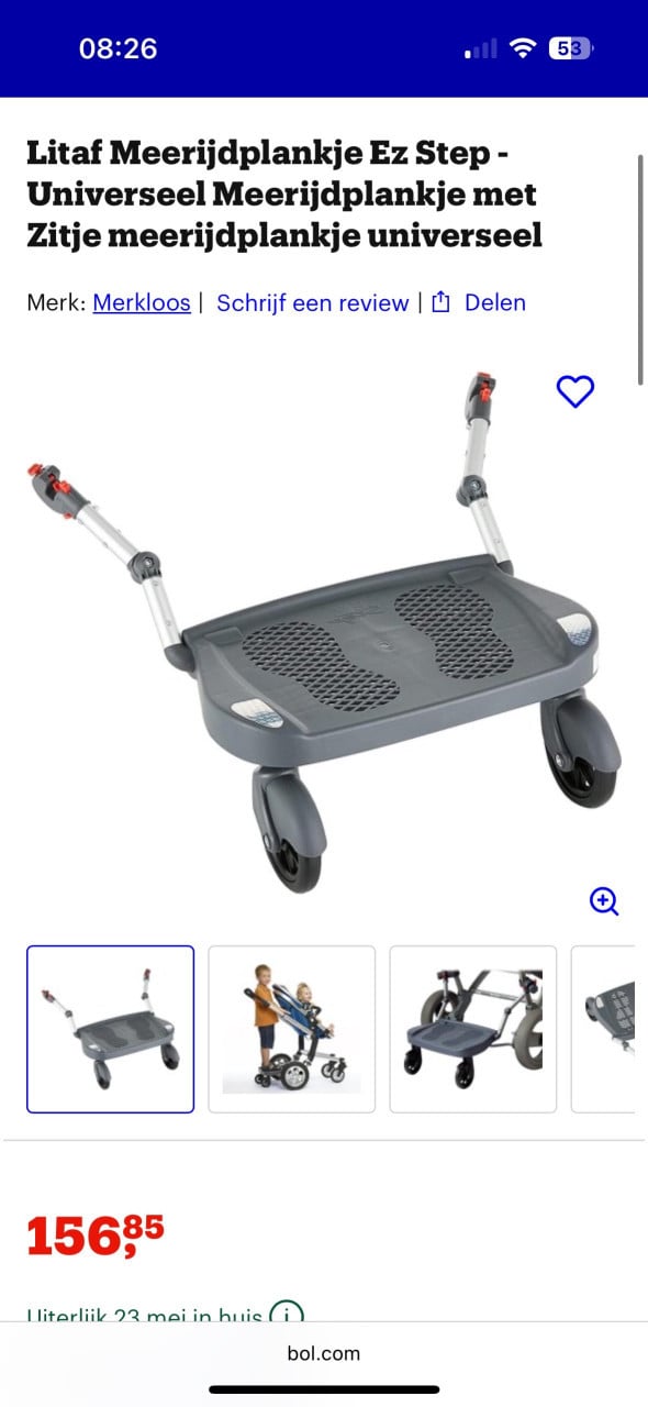 Litaf meerijdplankje NIEUW