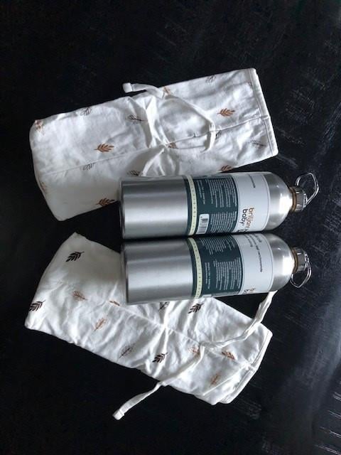 Set van 2 kruiken en 2 kruikenzakken!