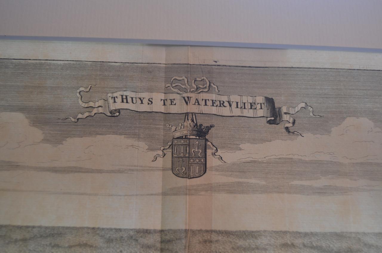 Kopergravure 'T Huys te Watervliet' Heinkenszand Smallegange 1696