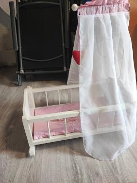 Roba poppenwiegje hout met hemeltje