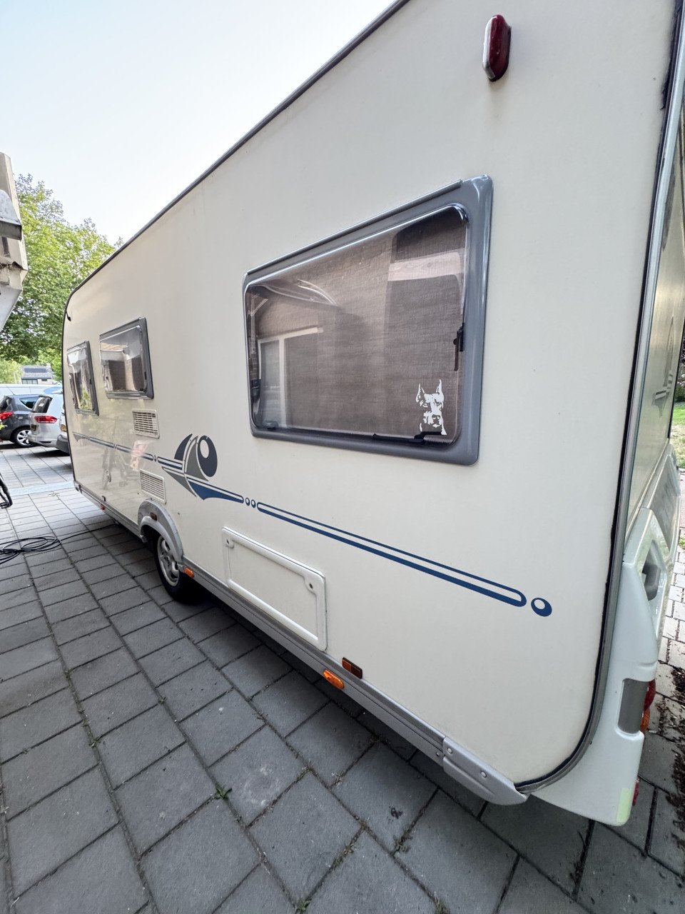 Adria Adiva 502 UP / Dorema Air voortent / Kampa Air luifel ( 2003)