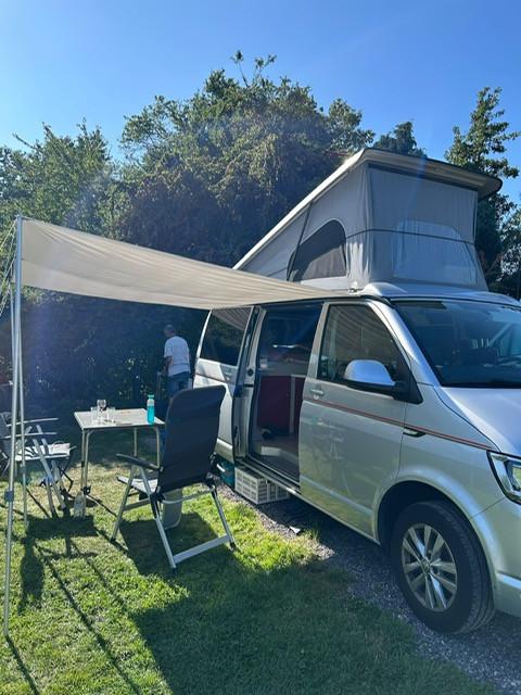 Volkswagen Transporter T6, Aut, 150pk, zilver, 83000 km