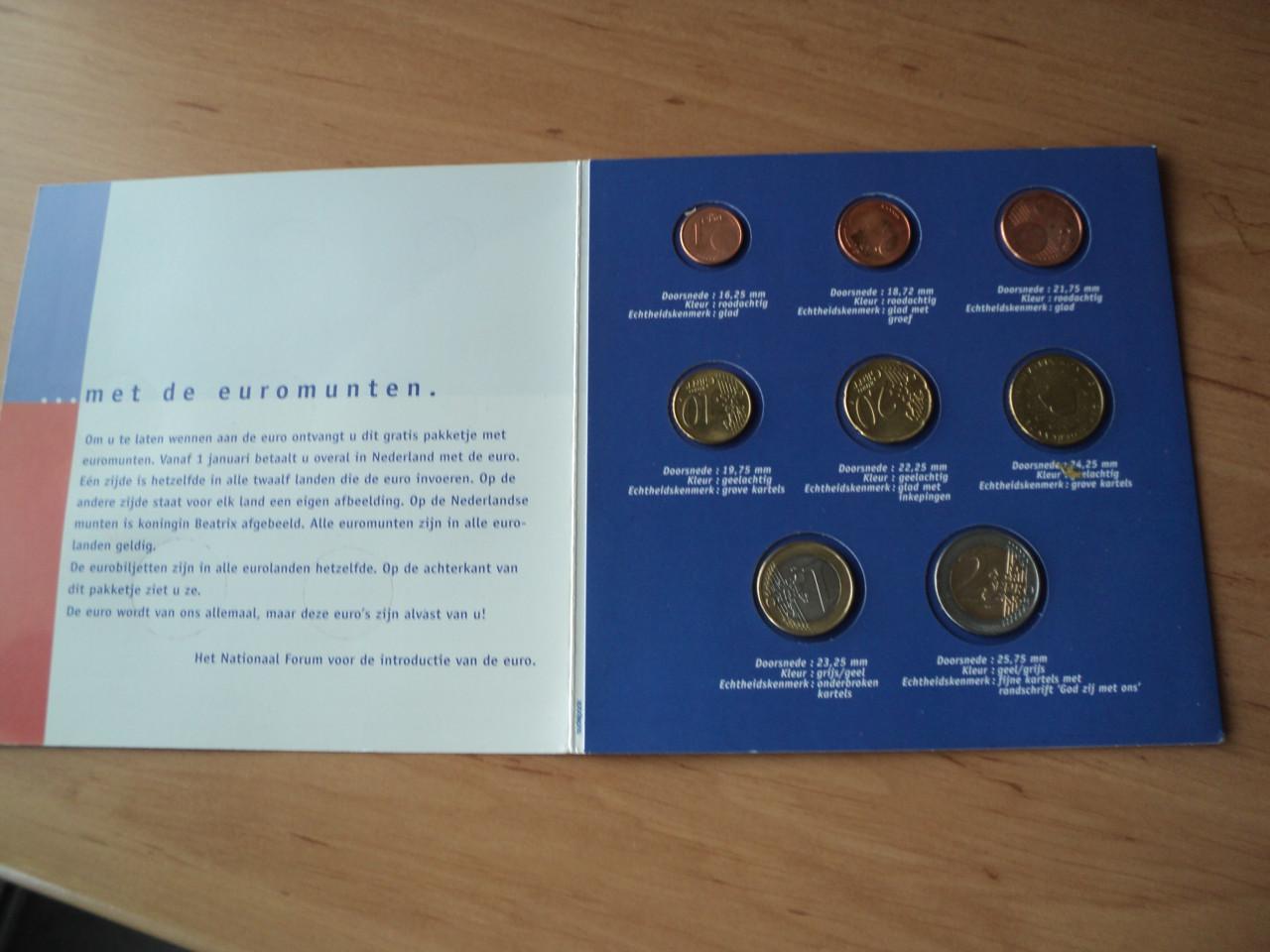 Mapje met euromunten