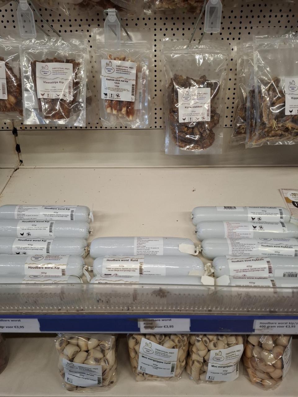 Ruime keuze hondensnacks bij DIERTOTAALARJO