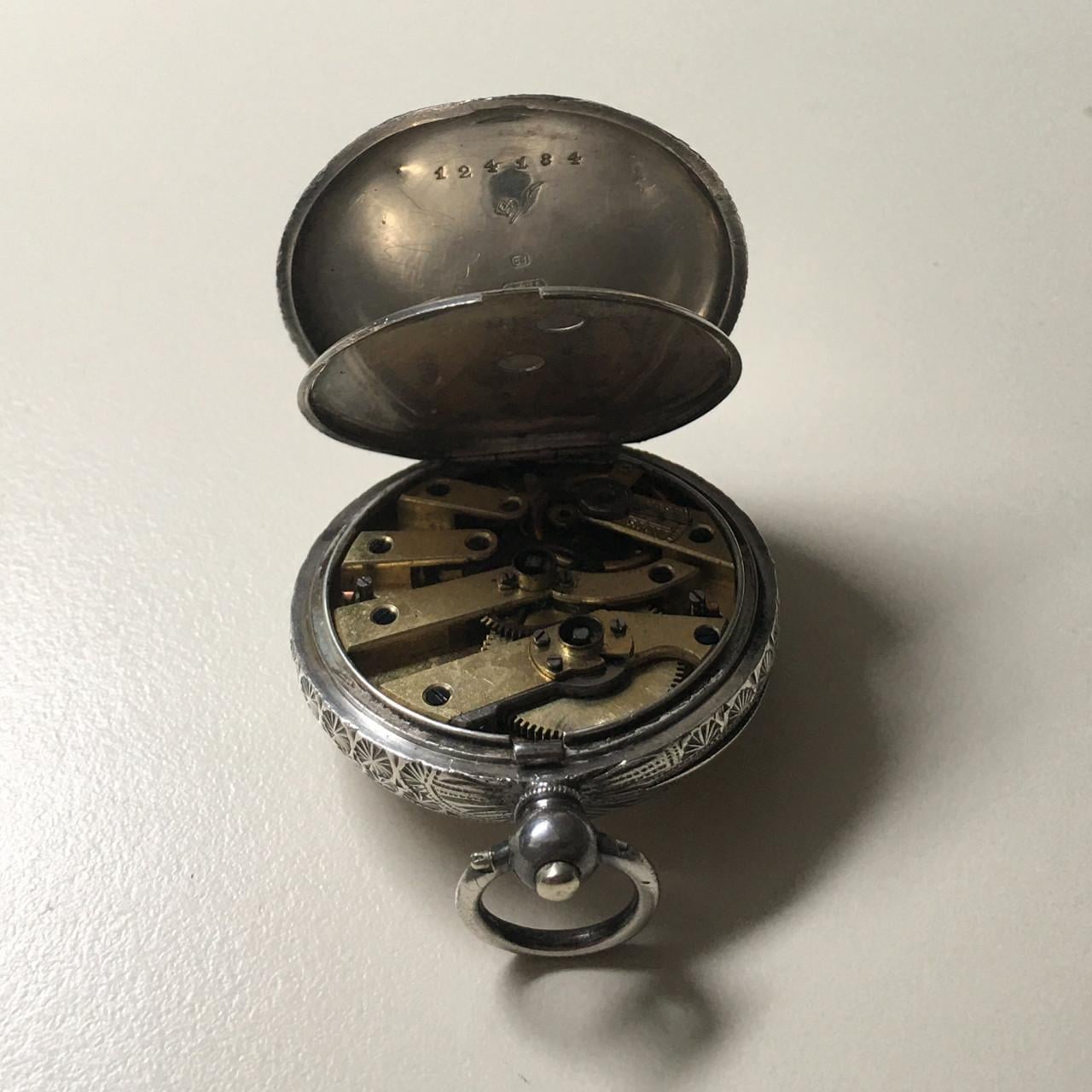 Argentum silver Ladies Pocketwatch 1888
