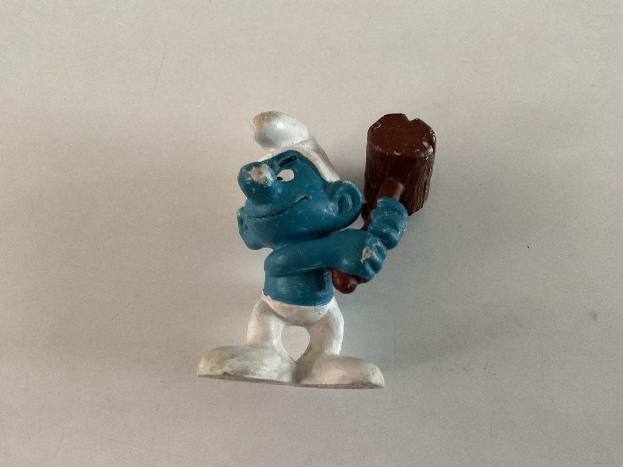 Smurfen. Peyo Schleich. Rubber. +/- 5 cm hoog.