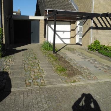 Bestratingsmateriaal van 2 opritten