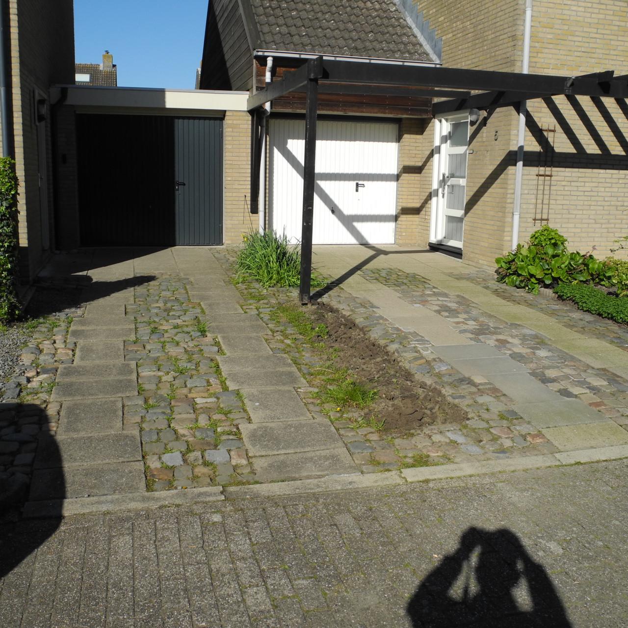 Bestratingsmateriaal van 2 opritten