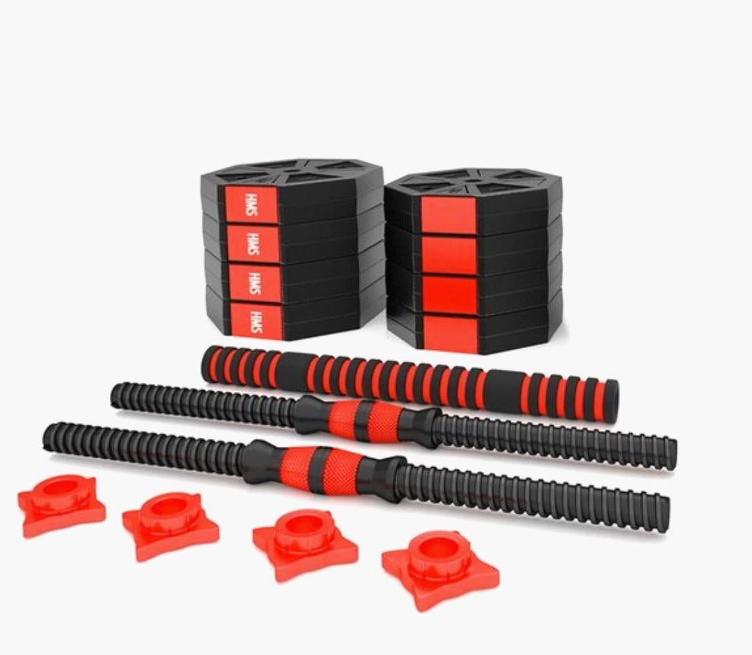 HMS verstelbare halter- en dumbbell set