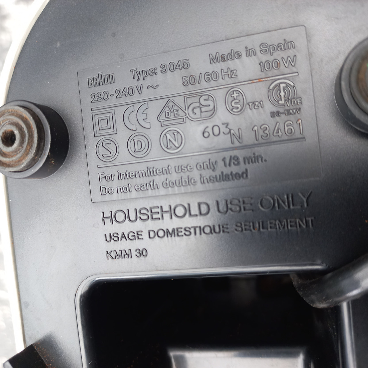 Braun 3045 koffiemaler