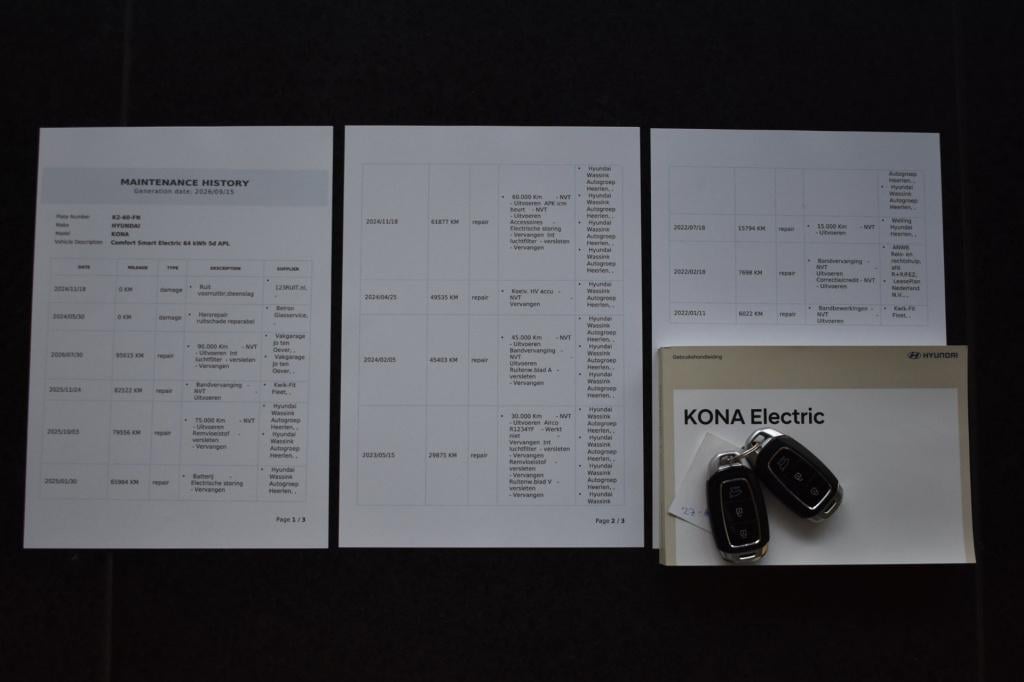 Hyundai Kona ev comfort 64 kwh soh 99% | nap | camera | apple carplay | and