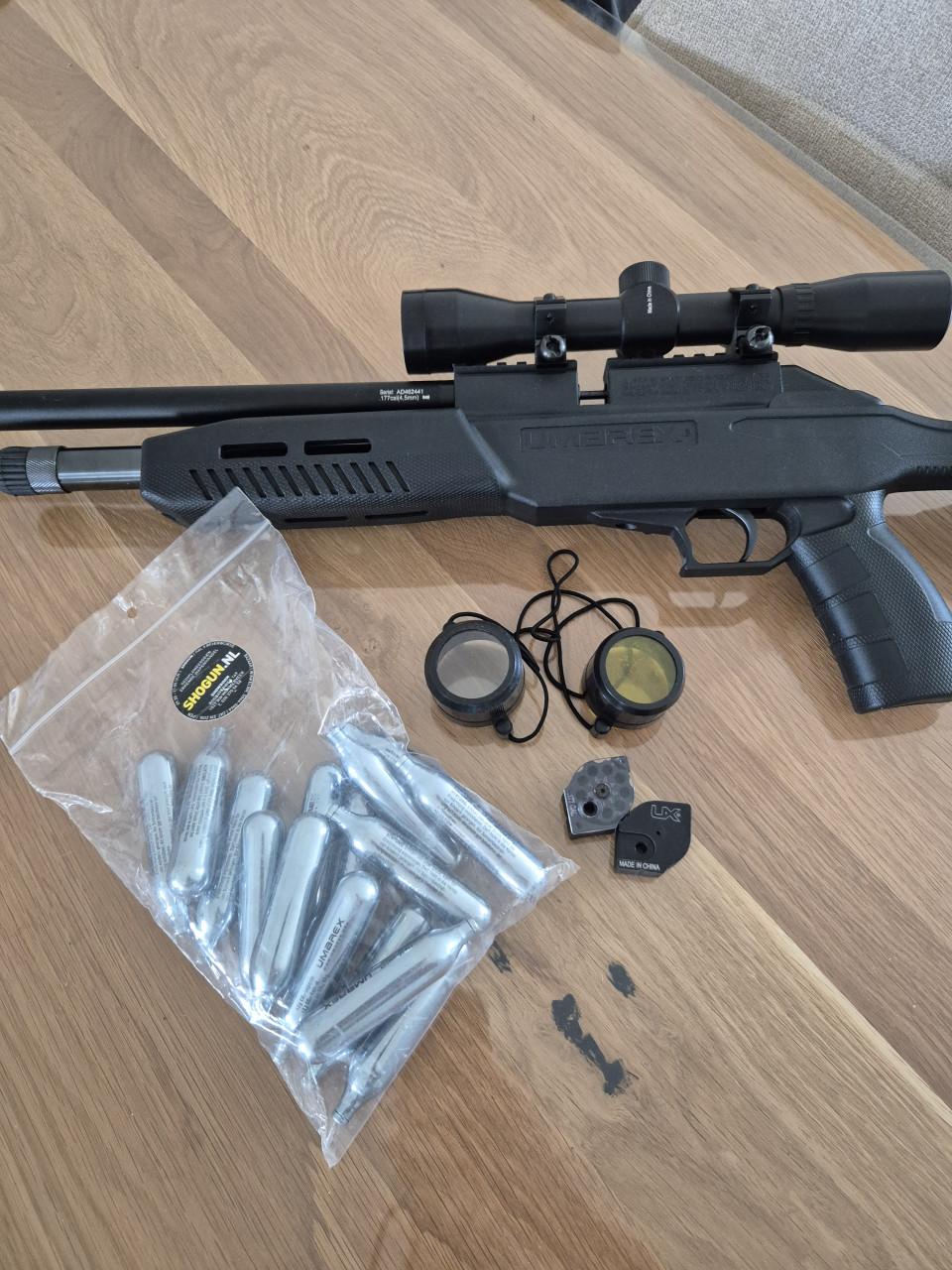 Umarex Fusion II CO₂ luchtbuks 4,5 mm + richtkijker + toebehoren