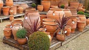 Terracotta bloempotten