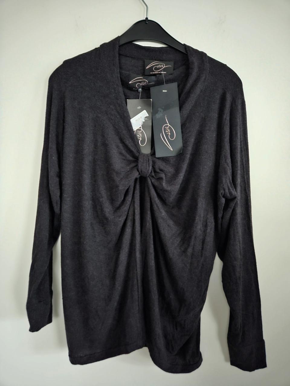 SÀBETH: Nieuw 3-delig set teer gebreid in bruin maat 46