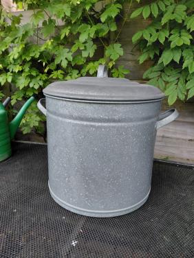 Fraaie grote oude Zinken wasketel