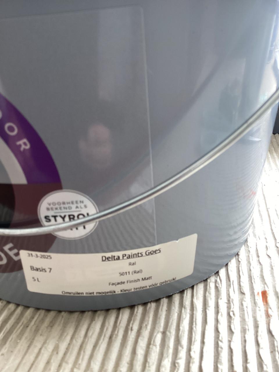 Latex mooi donkerblauw, 5 liter