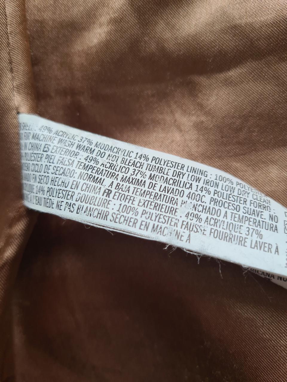 Mooie bruine fake fur lange bodywarmer van Forever21  Maat L