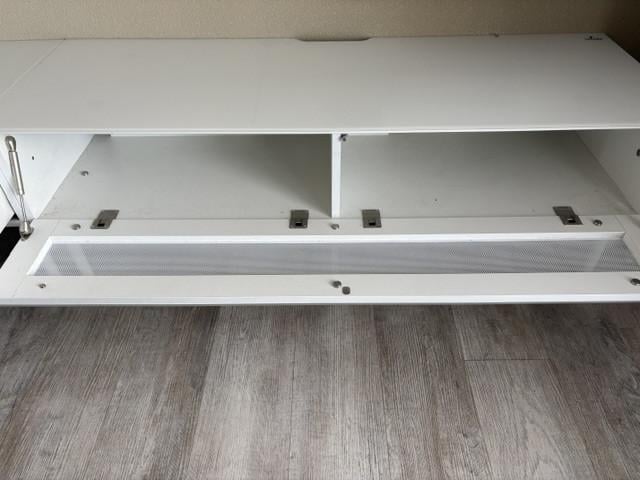Tv meubel 3-delig wit hout en wit glas