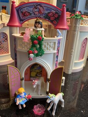 Playmobil elfje met eenhoorn en prinsessentoren
