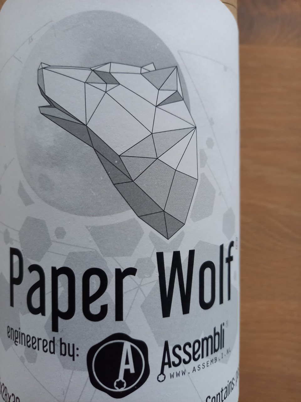 Assembli Paper Wolf, 3D knutselkarton