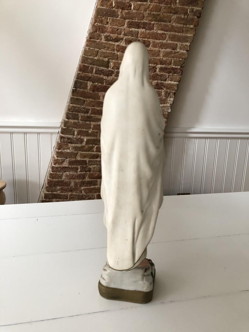 Mooi brocante heilig Maria van Lourdes beeld