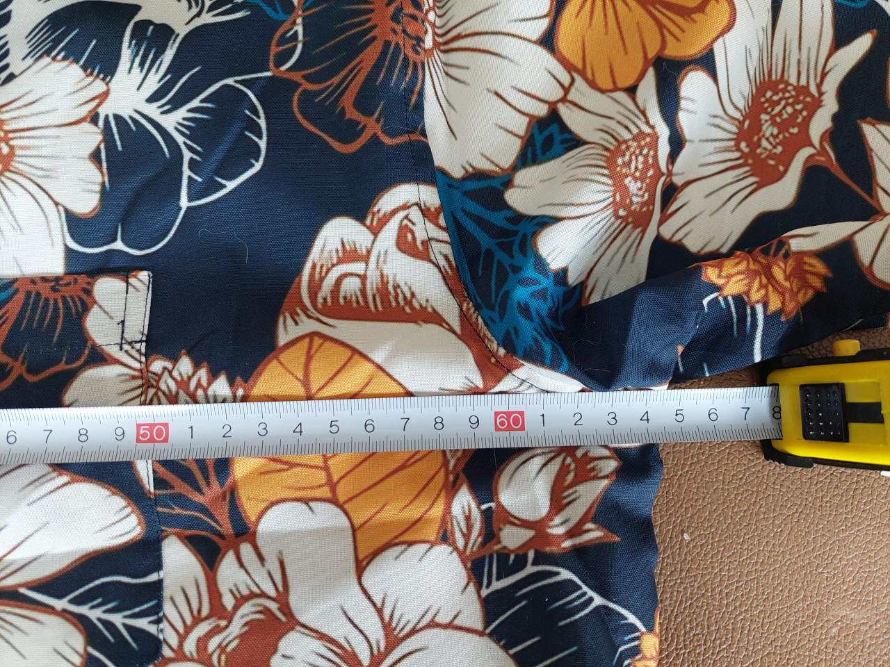 Nieuwe heren hawaii blouse mt xxxl marine /geel gebloemd