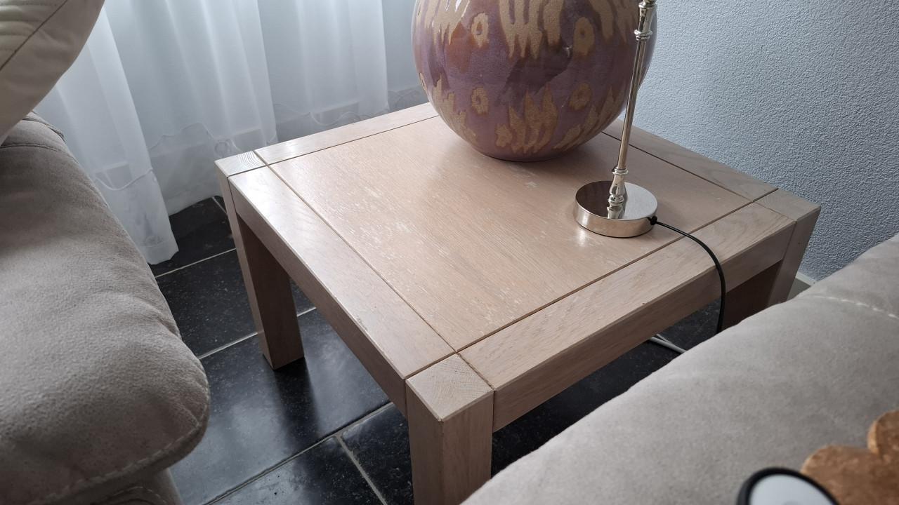 Buffetkast, eetkamertafel met stoelen, tv meubel en bijzettafel