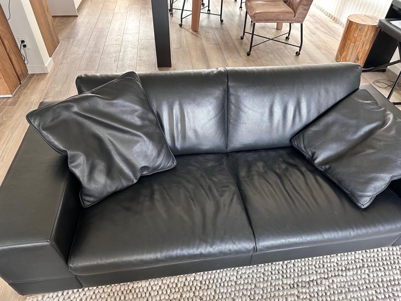 Pode / Leolux bankstel zwart leer