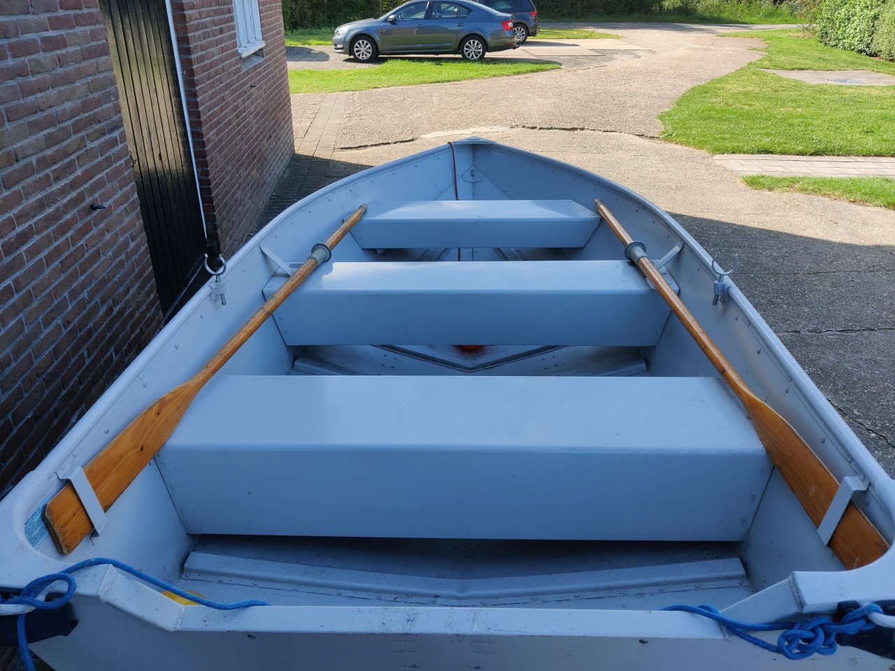 Aluminium roeiboot Yamaha G3 in goede staat