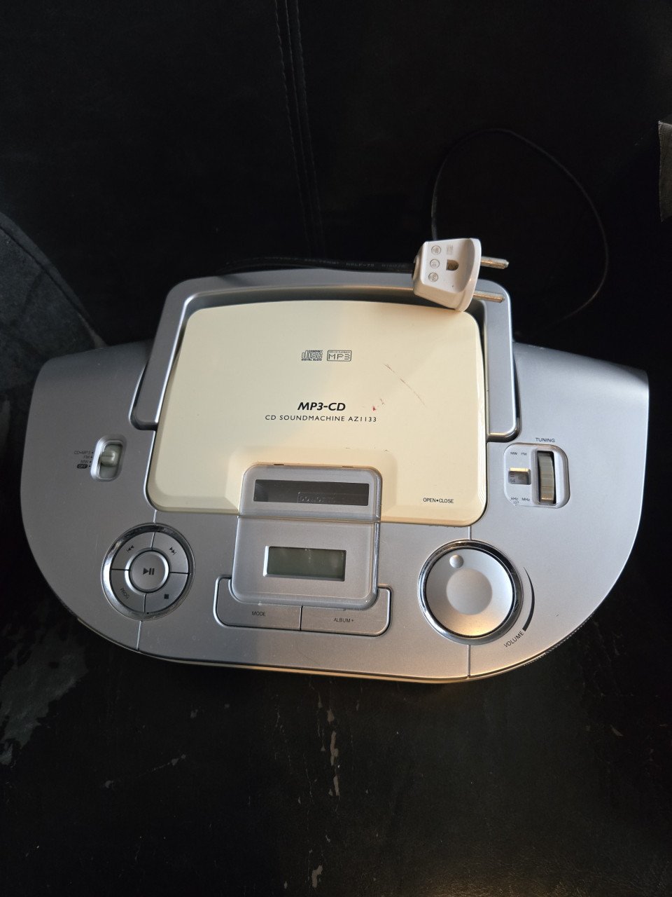 Philips AZ1133 CD-soundmachine Speelt CD/CD-R/CD-RW/MP3 af.