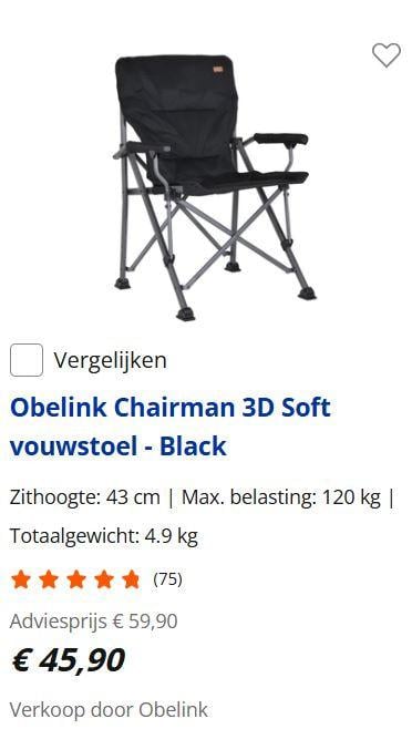 Stoelen Chairman 3D soft comfort line(per stuk)