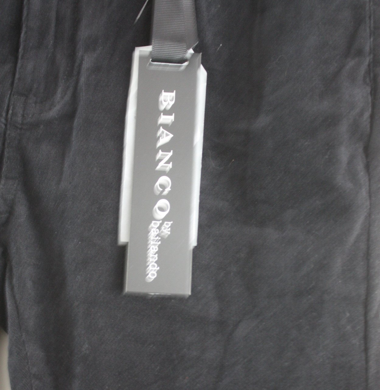Nieuwe zwarte ribbroek  maat 34