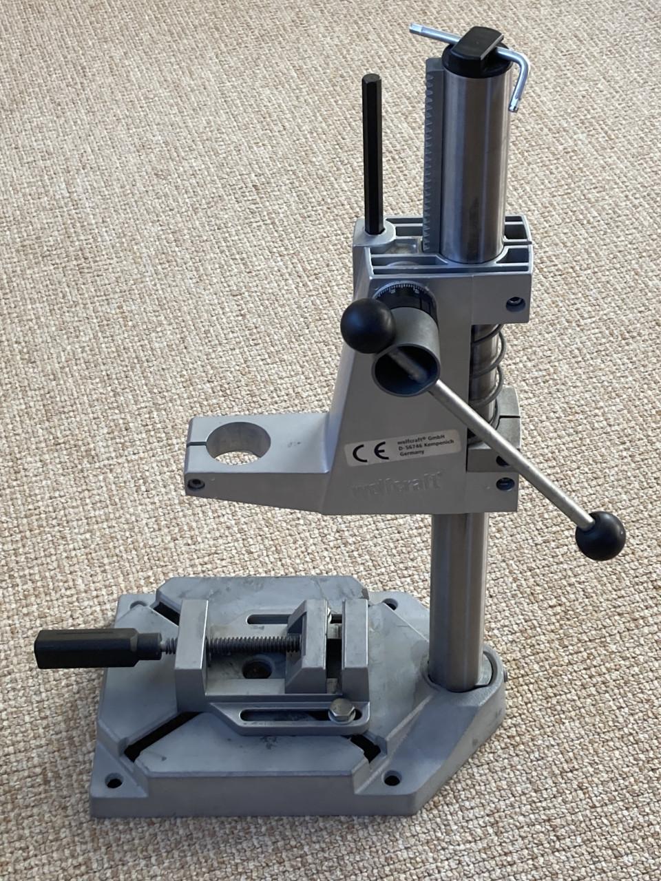 Wolfcraft boorstandaard met klem.