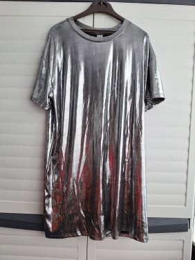 Bling glans jurk H&M 42