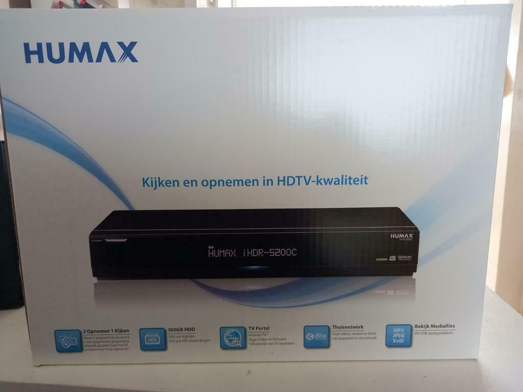 NIEUW Humax Full HD digitale ontvanger,type IHDR-5200C+500 Gb Harde schijf