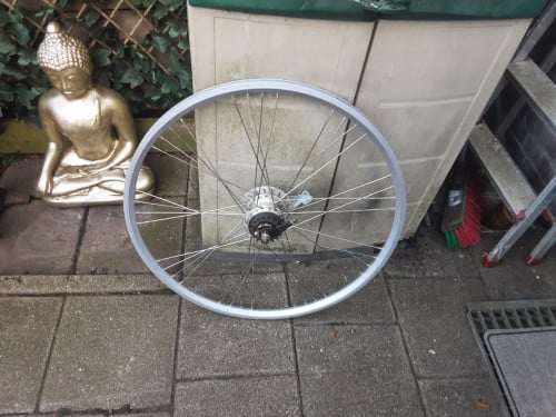 28 inch shimano nexus achterwiel, 7 speed,rollerbrake rem