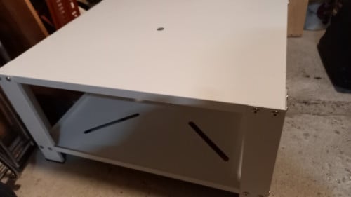 Verhoging voor wasmachine/droger van wit metaal nieuw