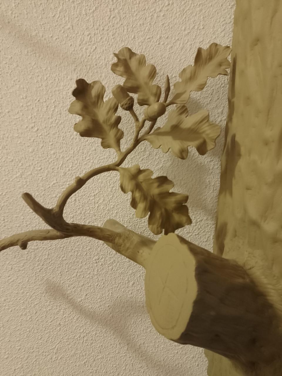 Zeer mooie vintage metalen kapstok-boom