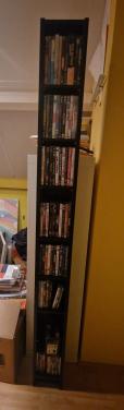Ikea CD/DVD/Blu-ray/Game kast (zwart)