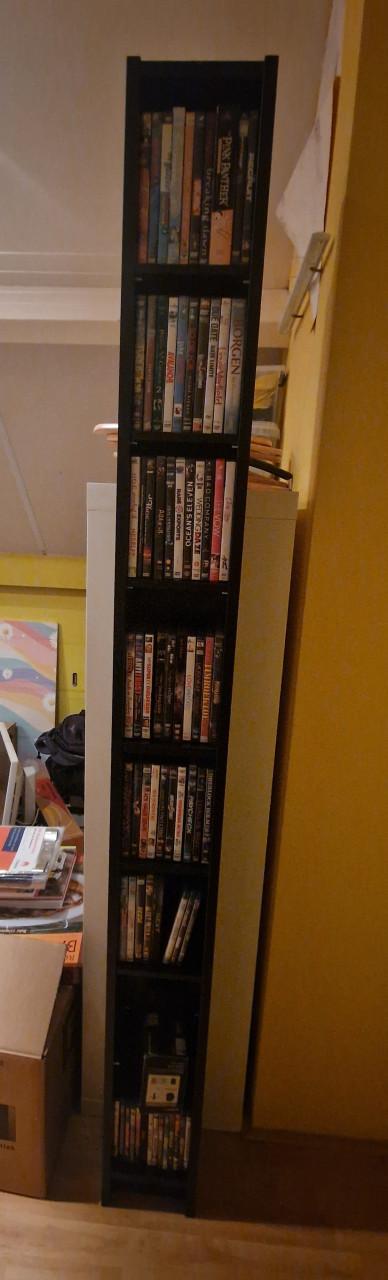 Ikea CD/DVD/Blu-ray/Game kast (zwart)