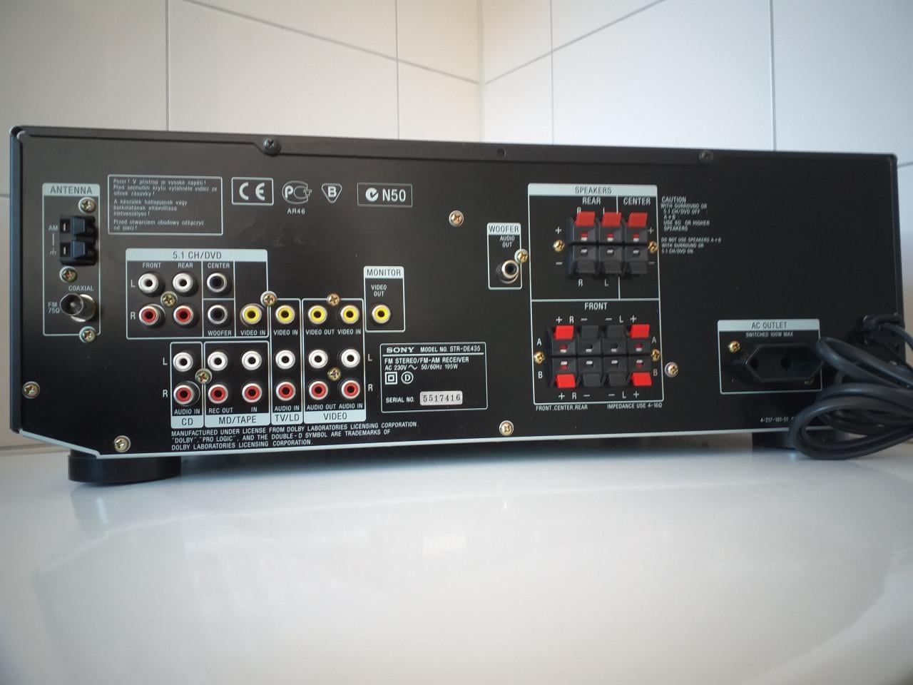 Sony STR-DE-435 FM-AM receiver versterker