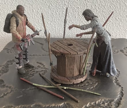 Mc Farlane Walking Dead Morgan with Impaled Walker