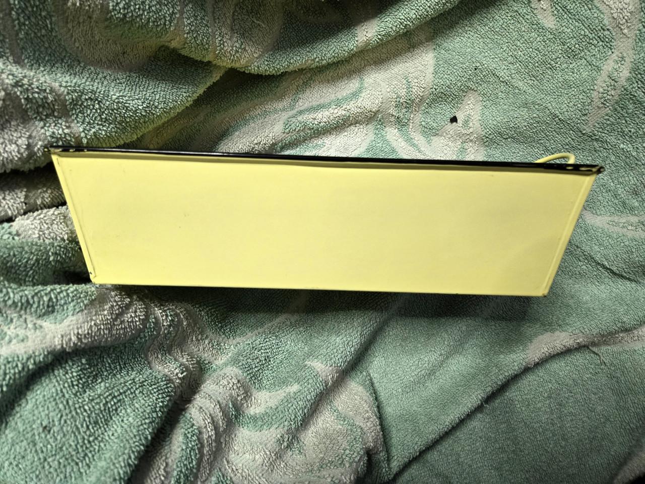 Rechthoekige metalen bak met handvatten 30.5x16.5x8cm