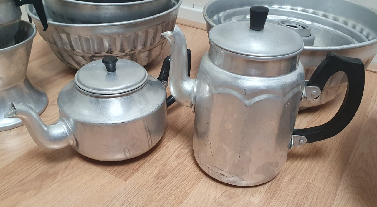 Aluminium vergieten, bakvormen, filterhouders en trechters